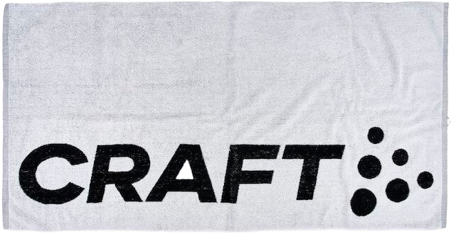 Craft - Badehåndklæde - Hvid & sort